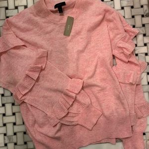 NWT J.crew lightweight, light pink sweater
